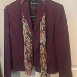 Jacket and skirt suit scarf included